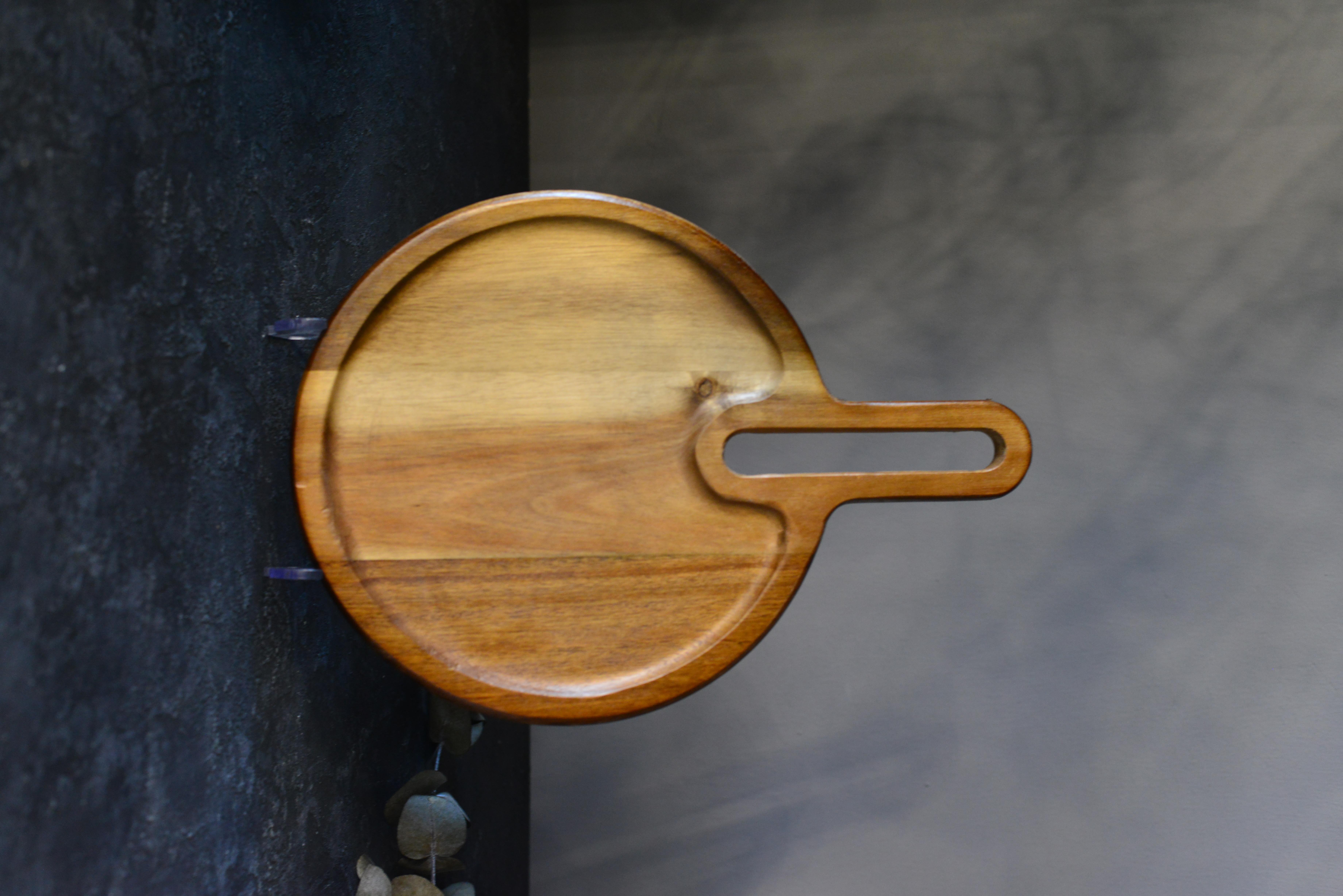 Akasya Saplı Yuvarlak Sunumluk Küçük Boy - 1 Adet