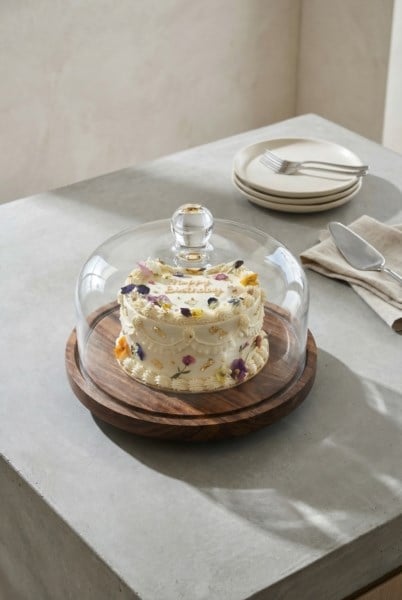Arlina Akasya Ayaklı Döner Pasta Standı - 27 cm