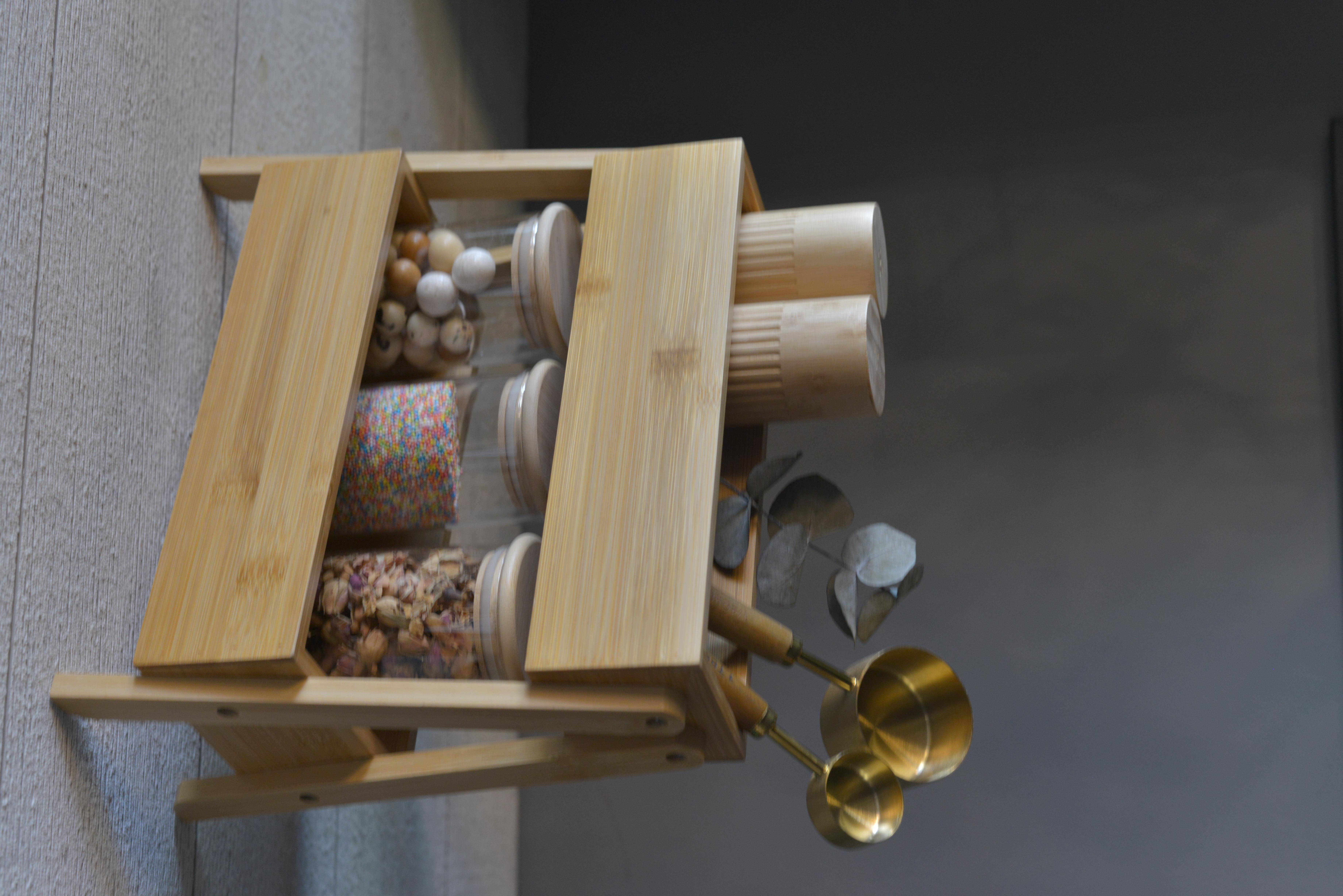 Bambu 2 Katlı Organizer - 1 Adet