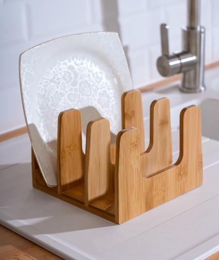 Bambu 3 Bölmeli Tabaklık