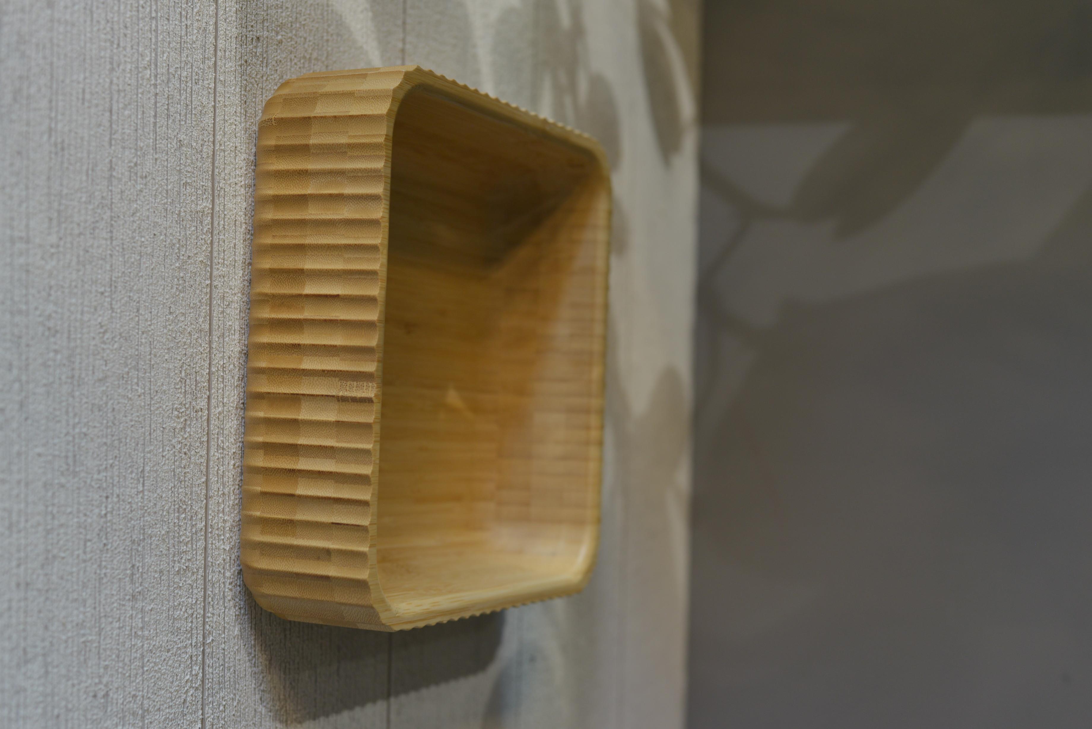 Bambu Curve Kare Büyük Kase - 1 Adet