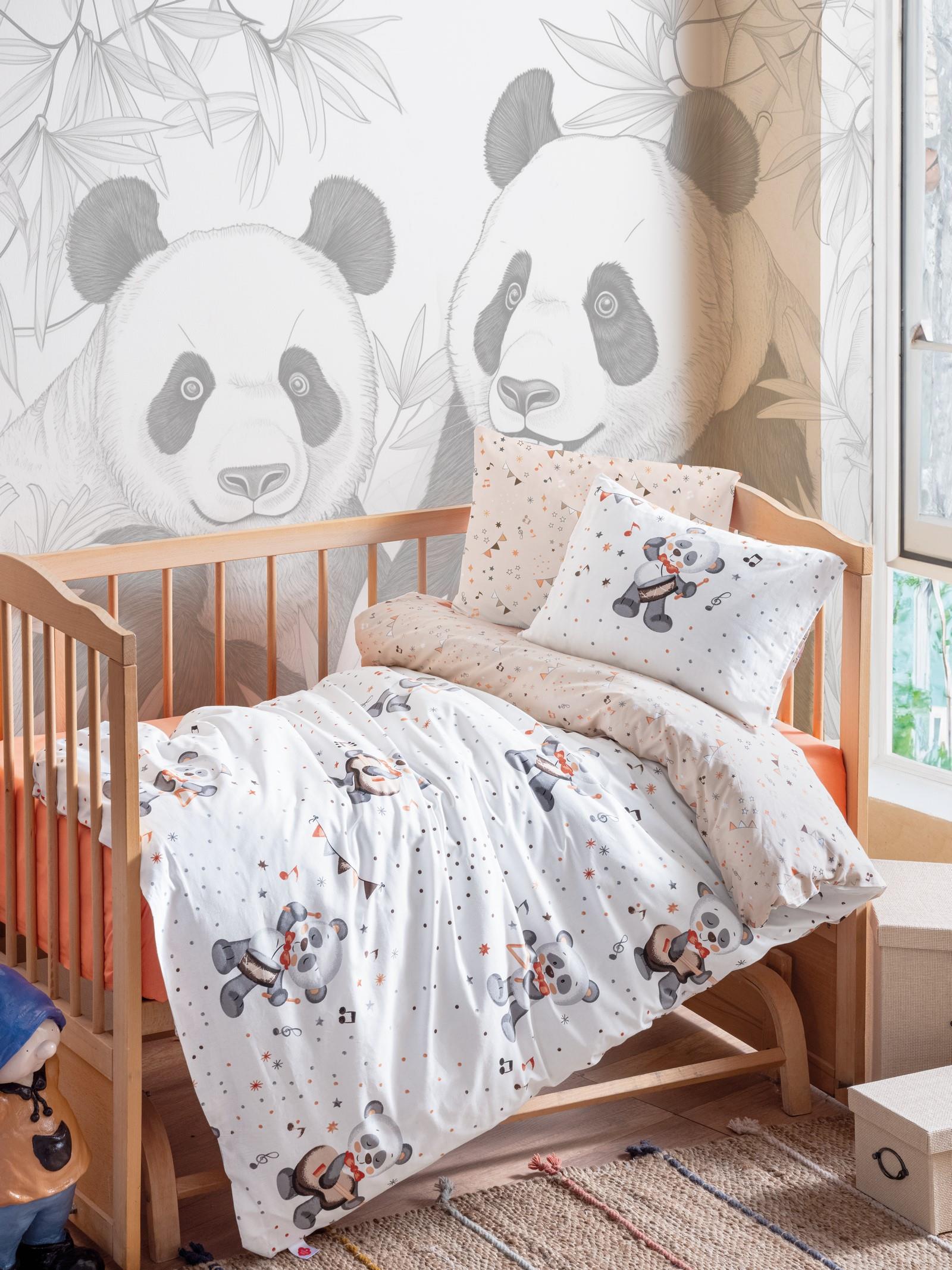 Bebek Nevresim Takımı Musico Oranj