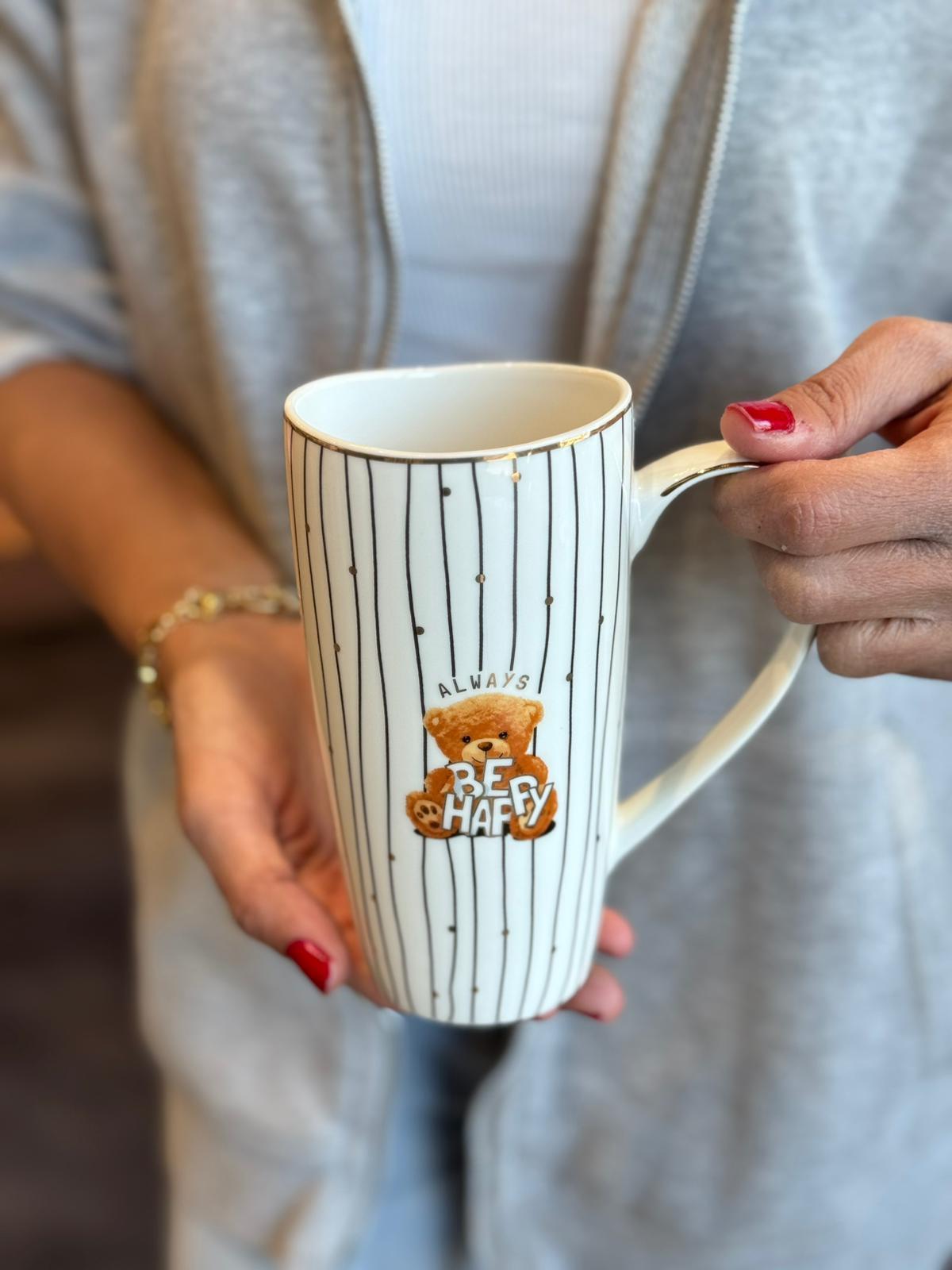 Black Bear Mug Kupa Bardak - 400 ml / 1 Adet