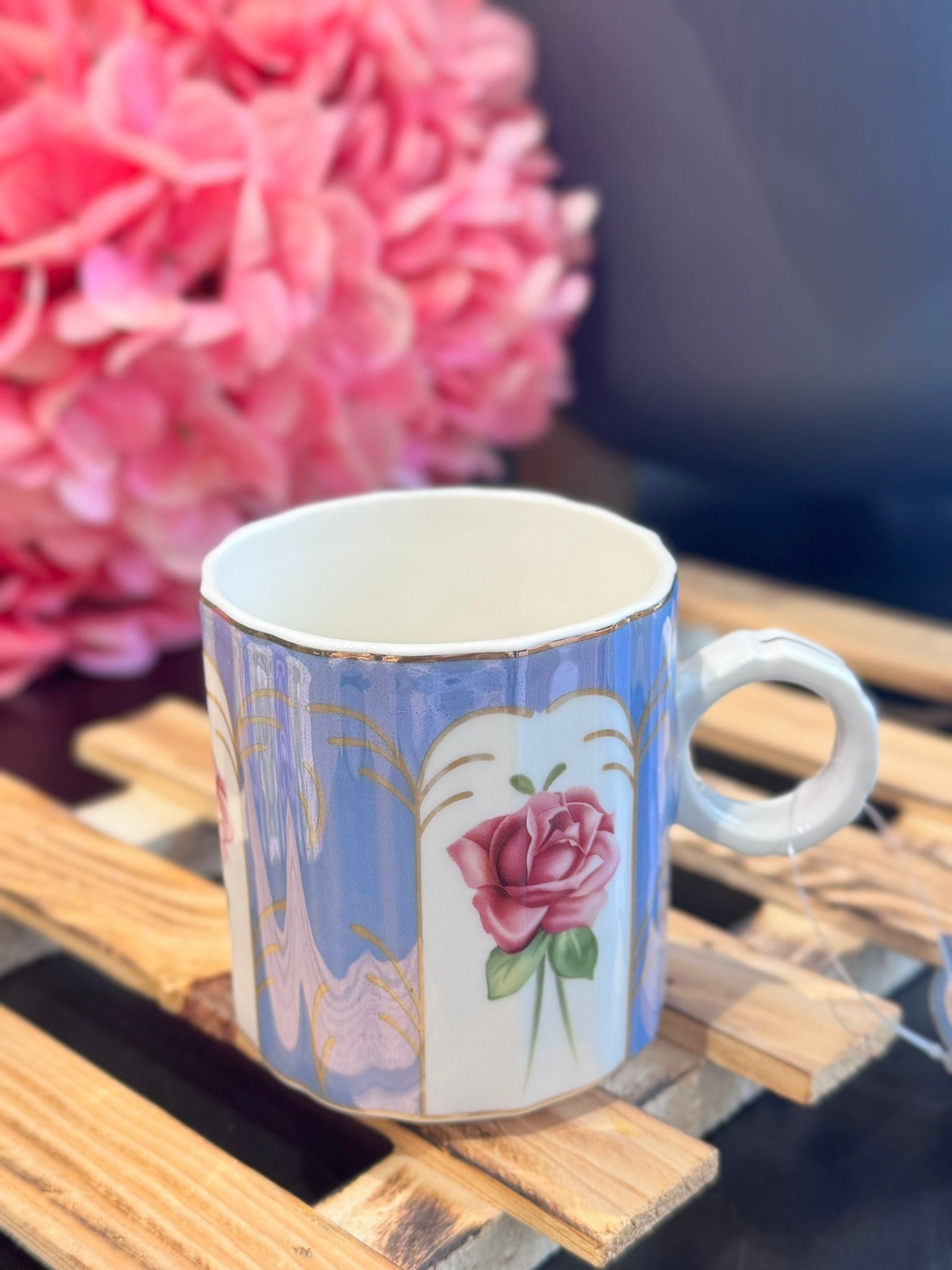 Blue Rose Collection Mug Kupa Bardak - 150 ml / 1 Adet