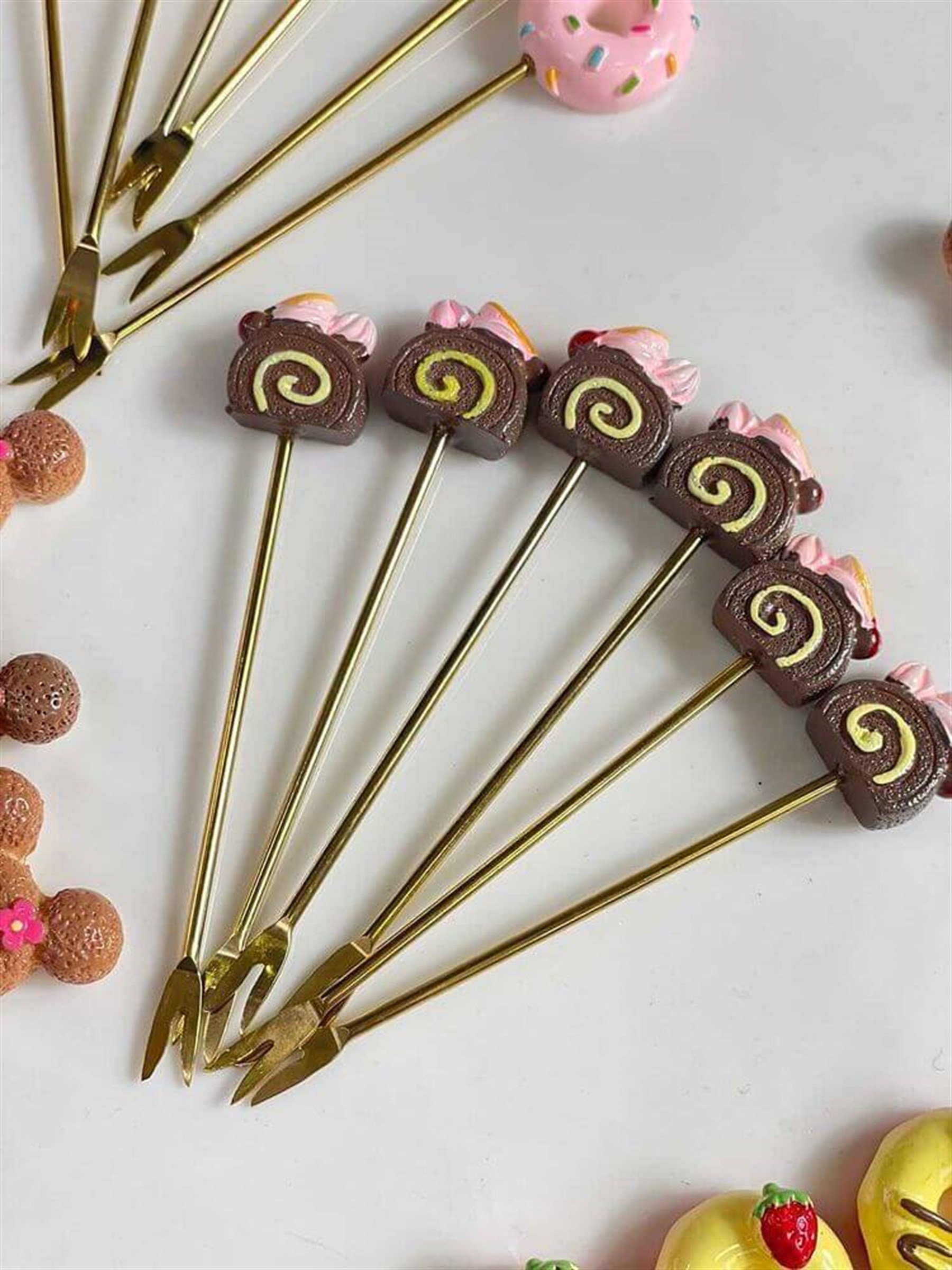 Cake 6 Lı Kokteyl Çatalı