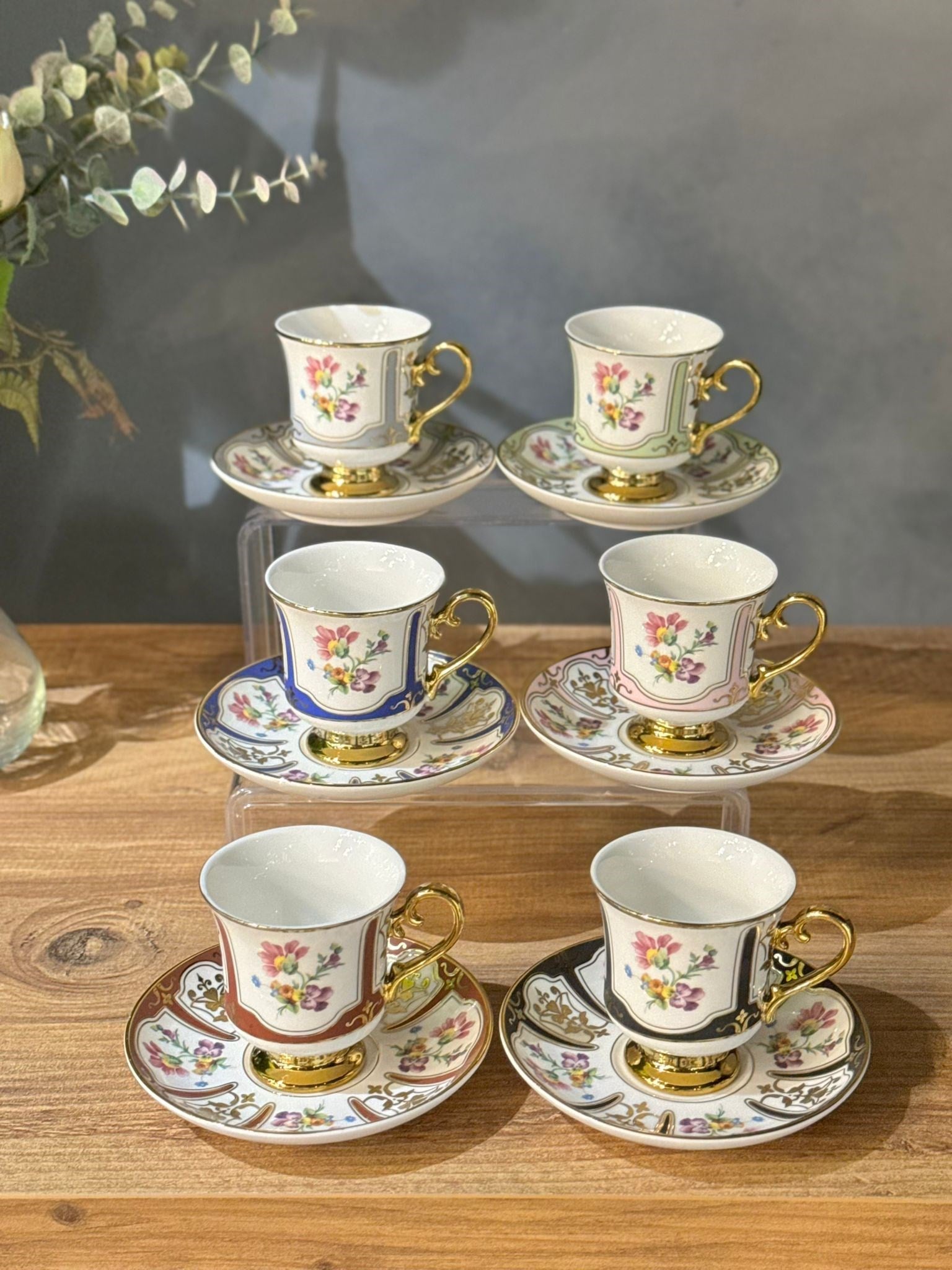 Como Soul 6 Kişilik Porselen Türk Kahvesi Fincan Takımı  - 90 ML