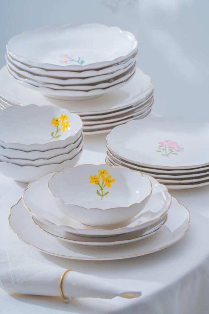 De Santiago 6 Kişilik 24 Parça Porselen Yemek Takımı