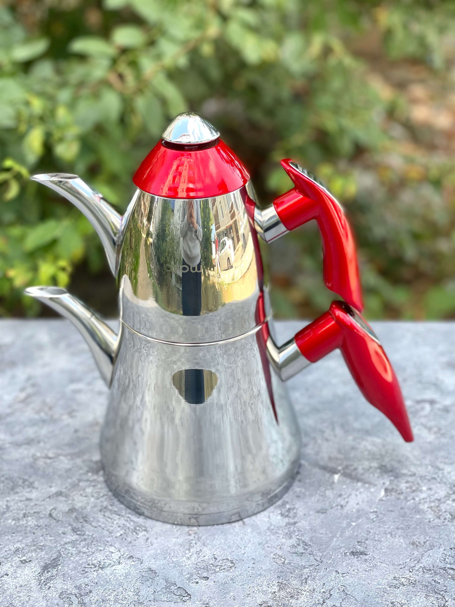 Diana Çelik Çaydanlık Takımı - Kırmızı