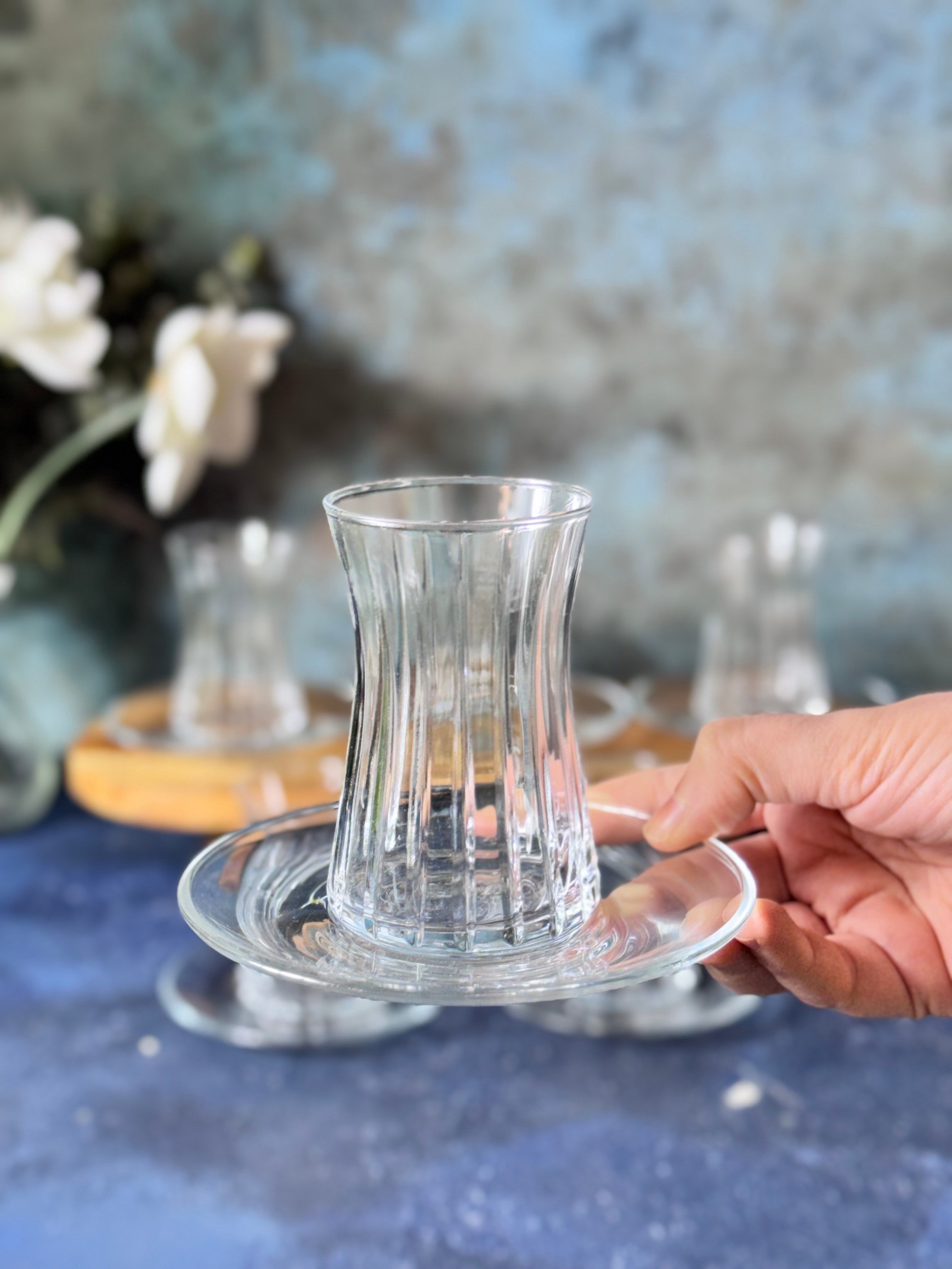 Dik Asit 6 Kişilik 12 Parça Çay Seti