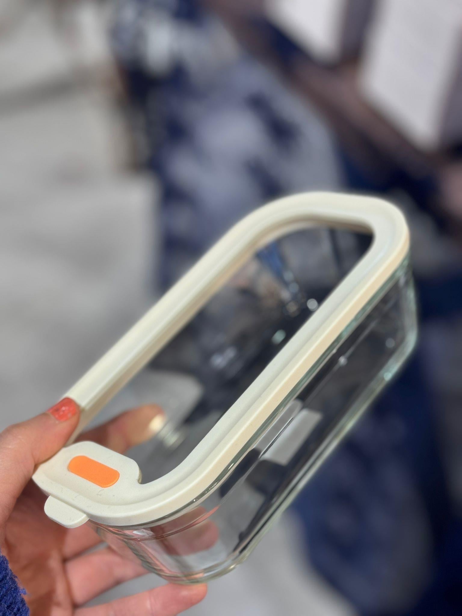 Dikdörtgen Cam Kahvaltılık Kase 560 ML - 1 Adet 