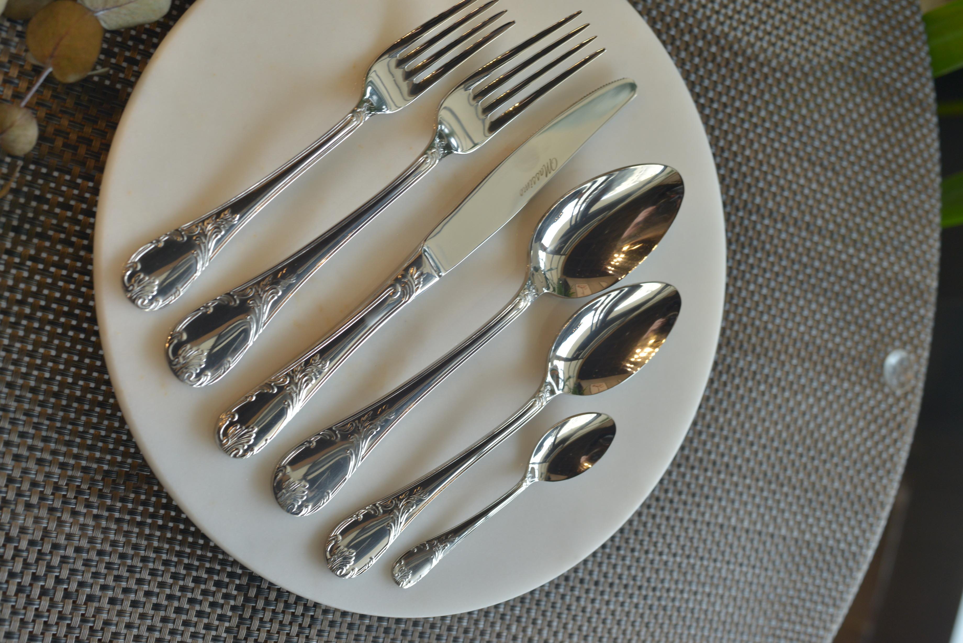 Ferre 12 Kişilik 72 Parça 18/10 Paslanmaz Çelik Çatal Kaşık Takımı