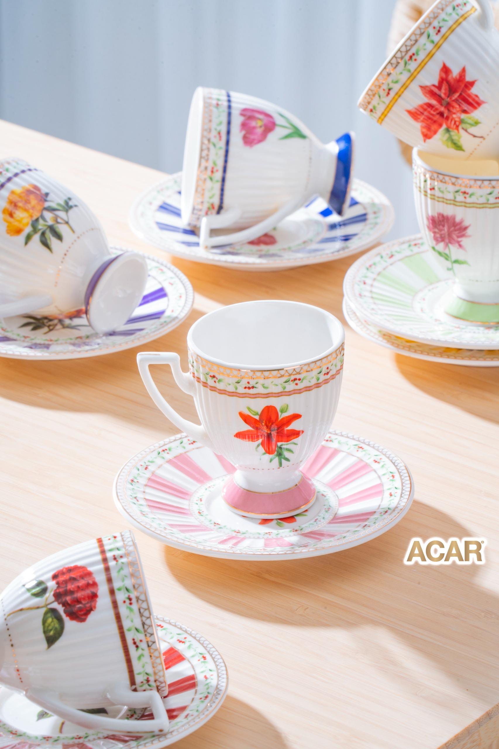 Fienne 6 Kişilik Kahve Fincan Takımı - 90 ml