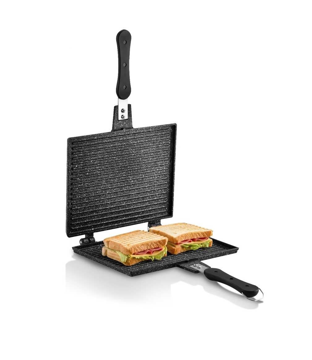 Granit Döküm Ocak Üstü Maxi Tost Tavası