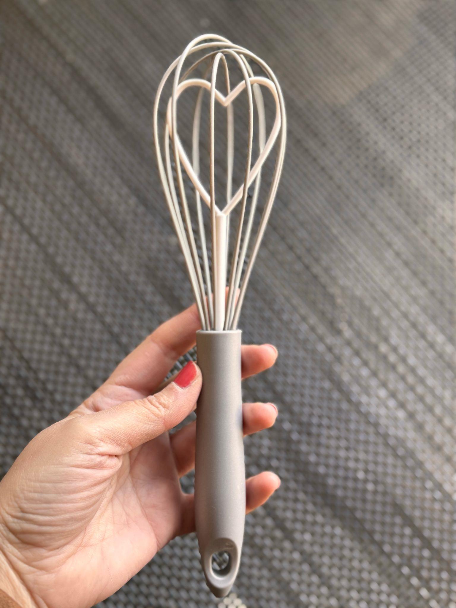 Gri Kalpli Silikon Çırpıcı - 26 cm / 1 Adet