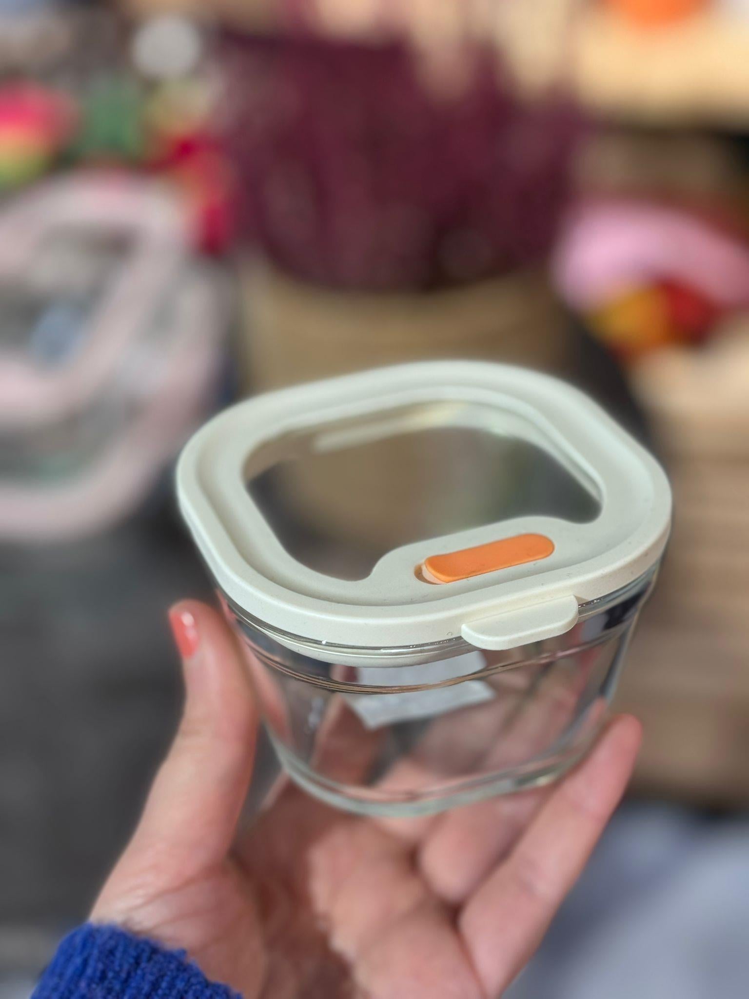 Kare Cam Kahvaltılık Kase 240 ML - 1 Adet 