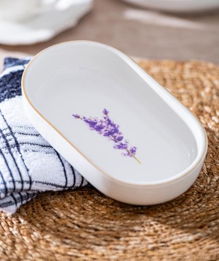 Lavend Royal 6 Lı Porselen Oval Kase 15 cm