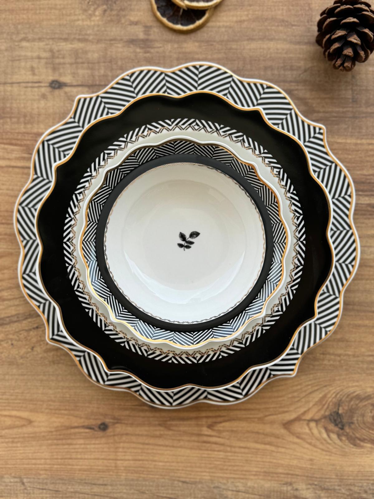 Lona 6 Kişilik 24 Parça Porselen Yemek Takımı