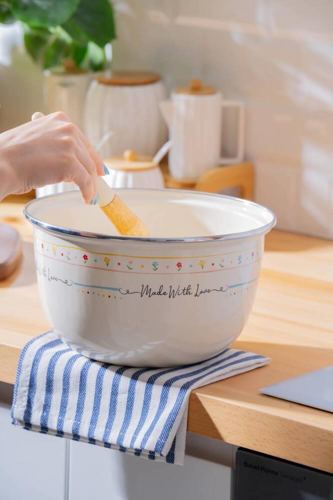 Made With Love Emaye Karıştırma Kabı - 18 cm