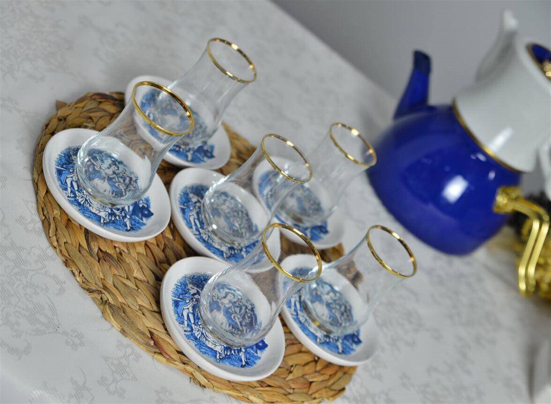 Markiz 6 Lı Çay Tabağı