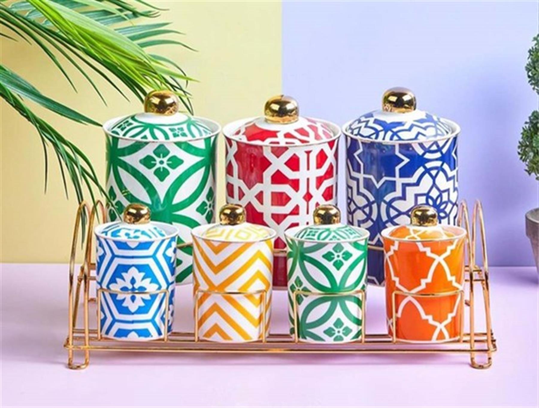 Marrakesh Porselen Baharatlık Takımı