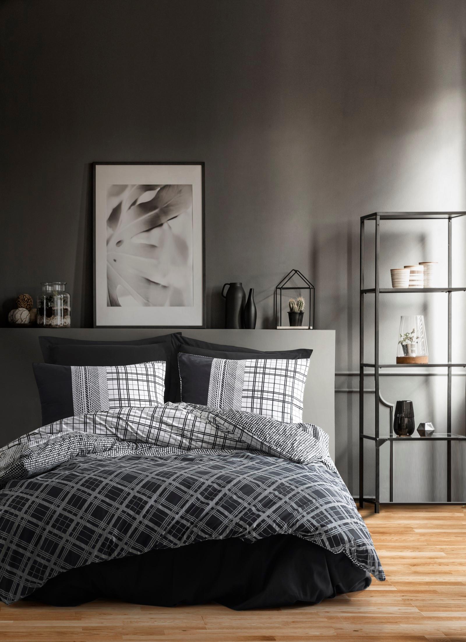 Masculine Tek Kişilik Nevresim Takımı Carlos Siyah