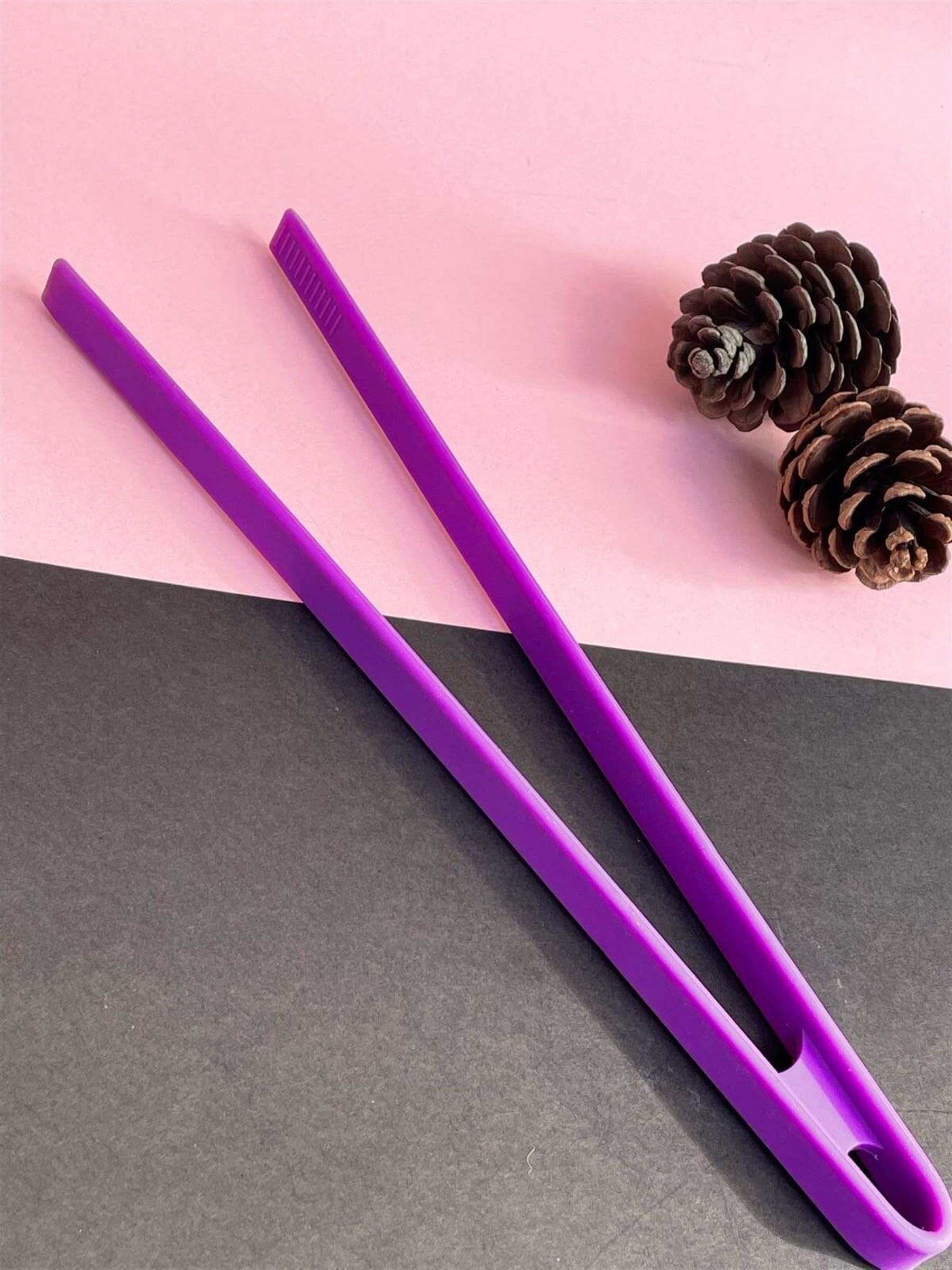 Mor Renk Silikon Maşa