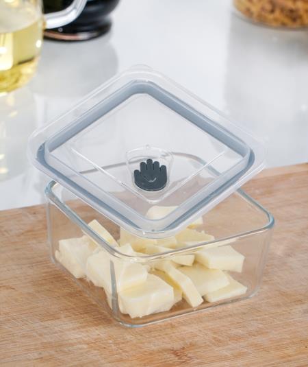 Olivia Kare Vakumlu Cam Saklama Kabı - 0,45 Lt