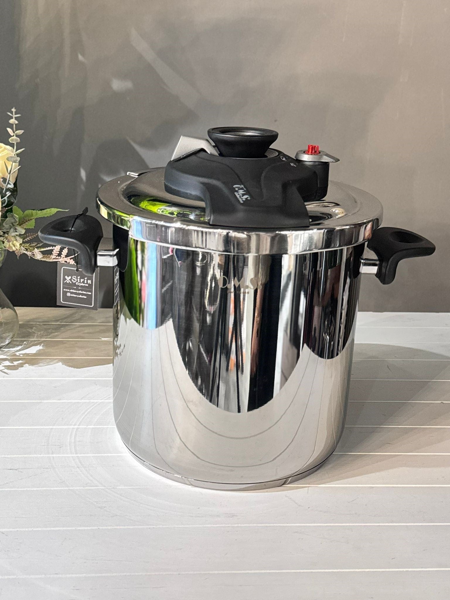 OMS 9 Litre Matik Paslanmaz Çelik Düdüklü Tencere