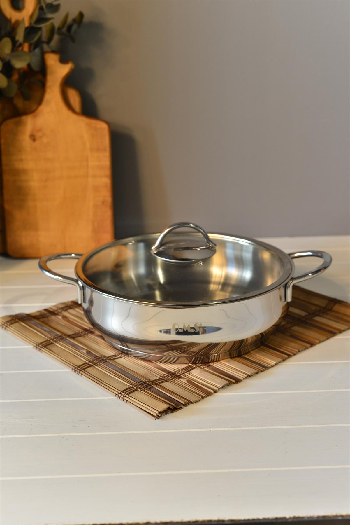 OMS Basık Çelik Tencere - 24 cm