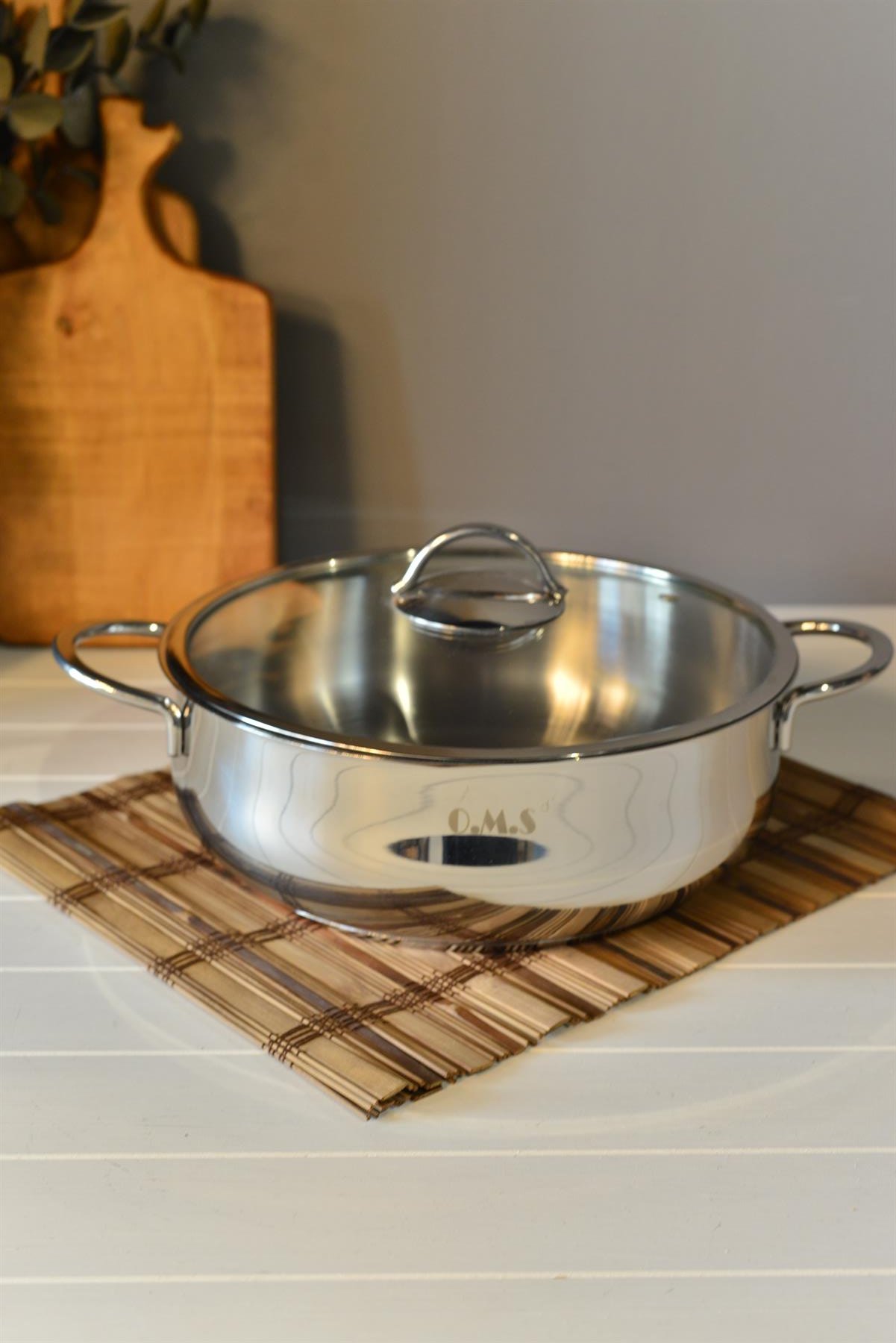 OMS Basık Çelik Tencere - 26 cm