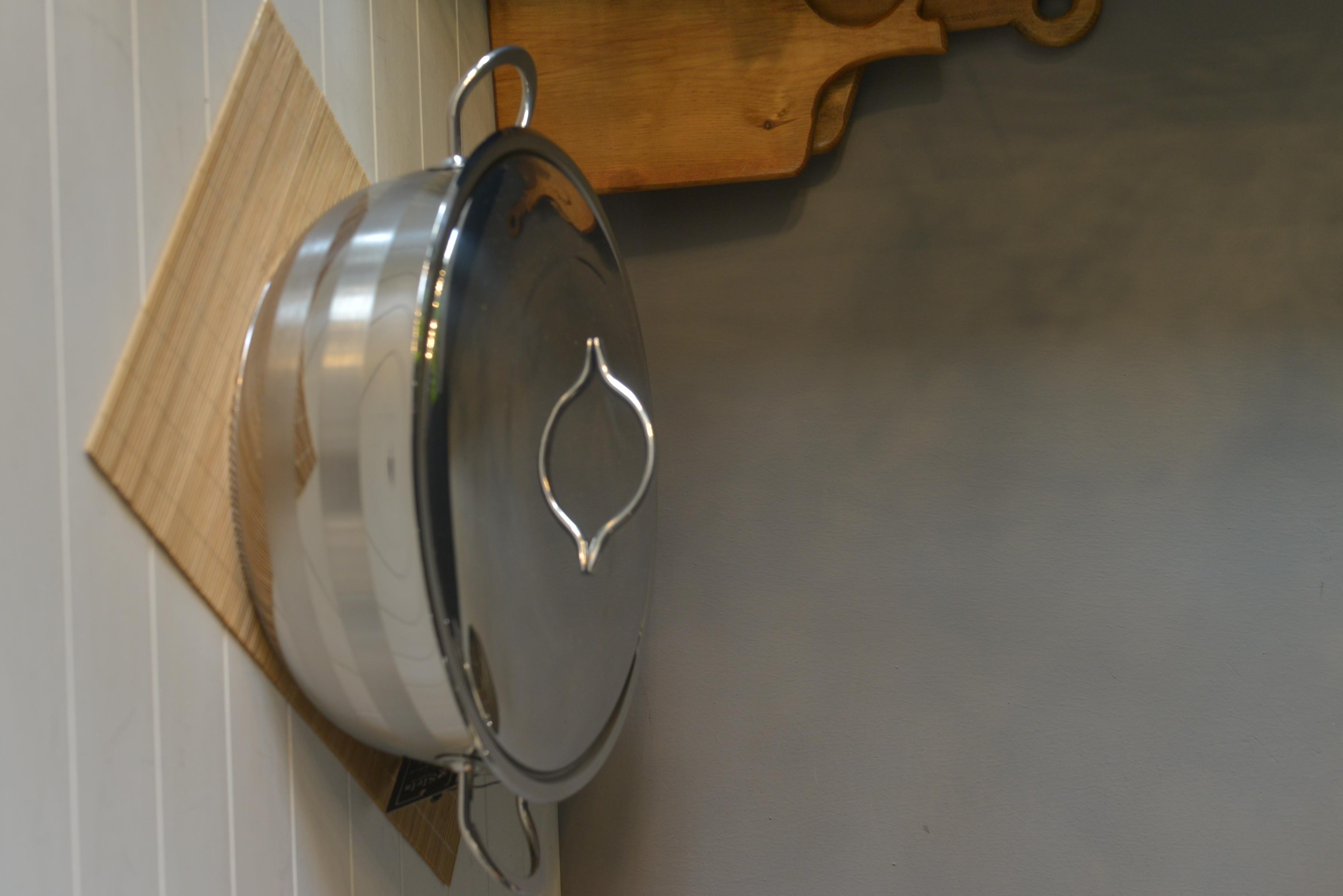 OMS Basık Çelik Tencere - 32 cm