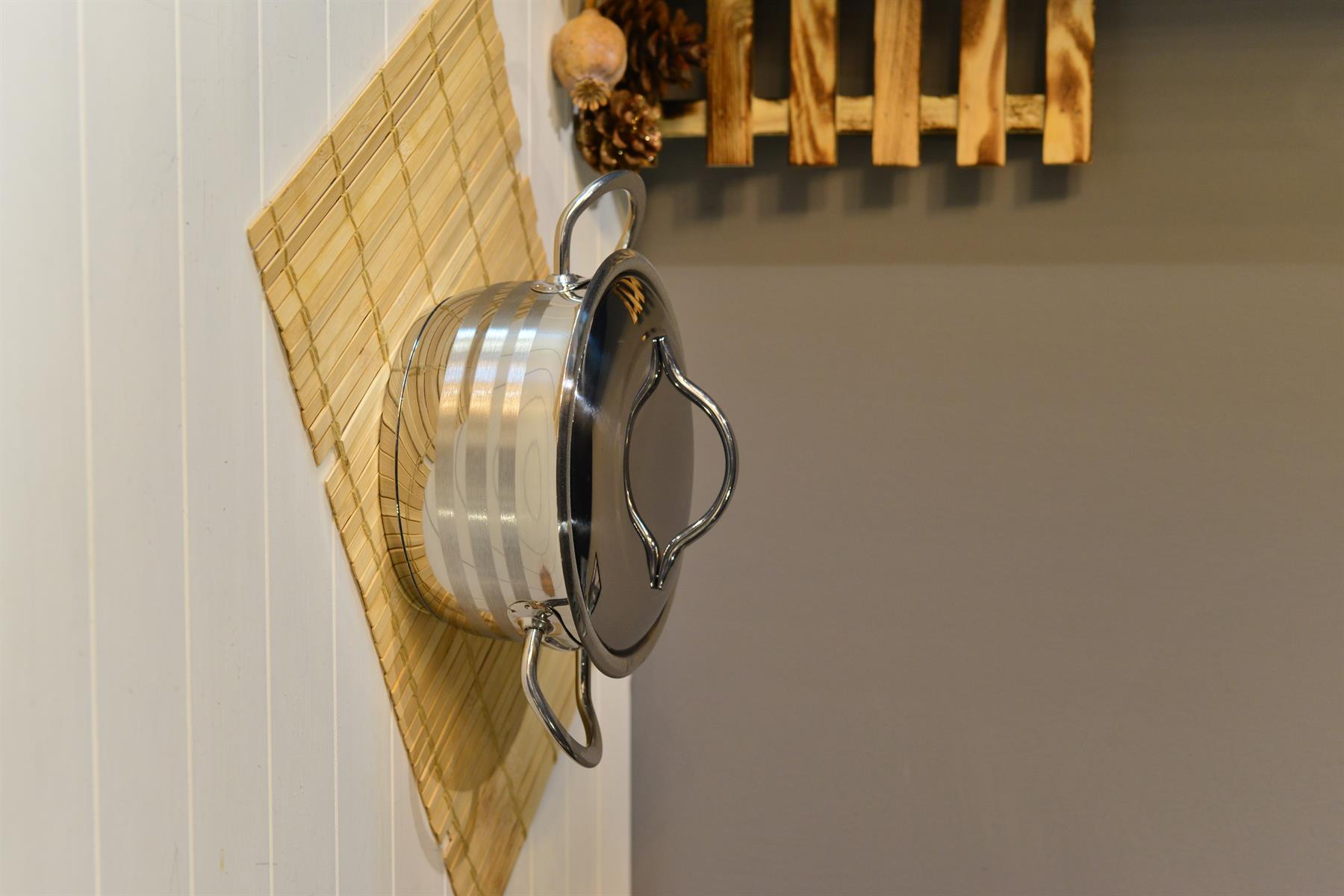 OMS Derin Çelik Tencere - 16 cm