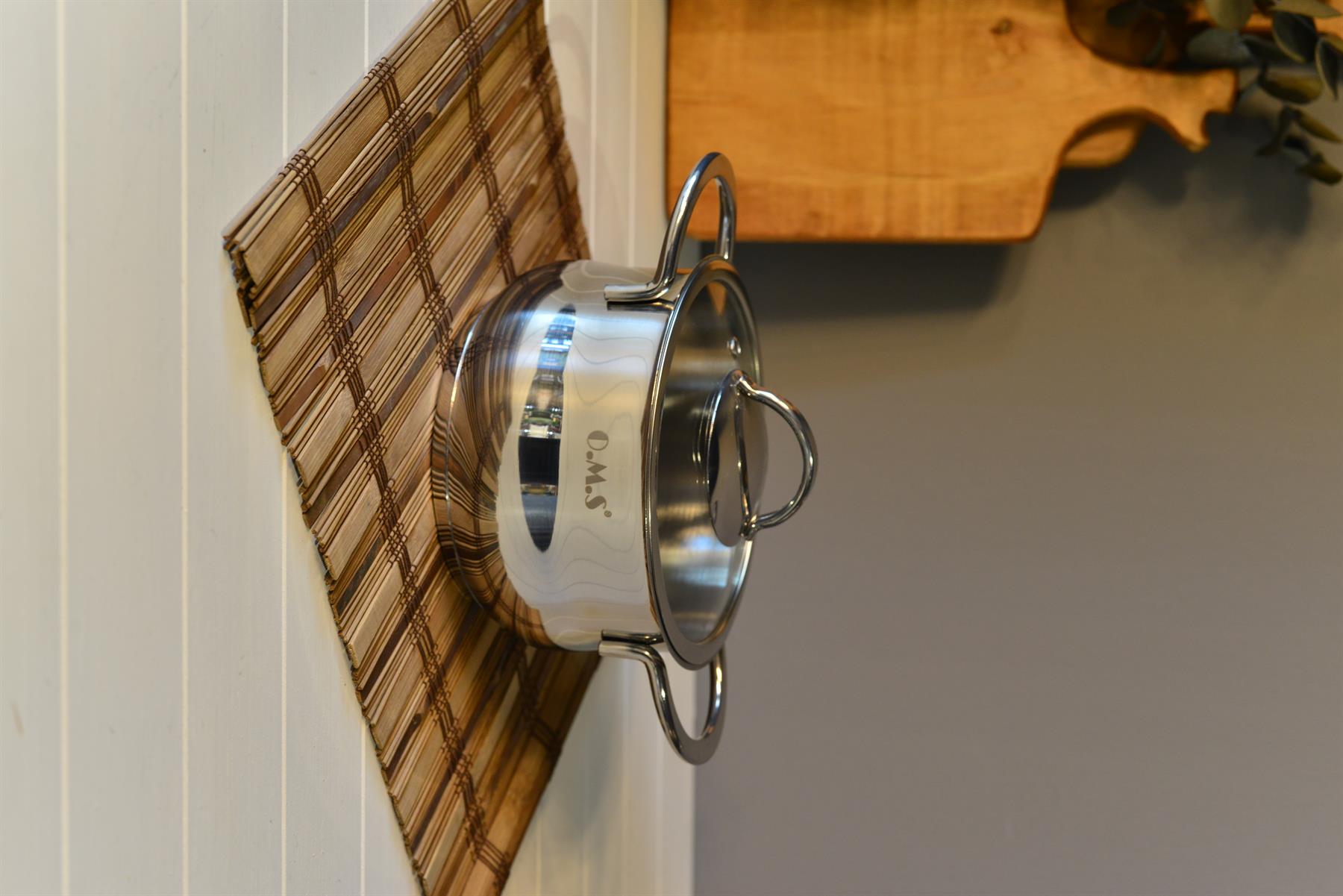 OMS Derin Çelik Tencere - 16 cm