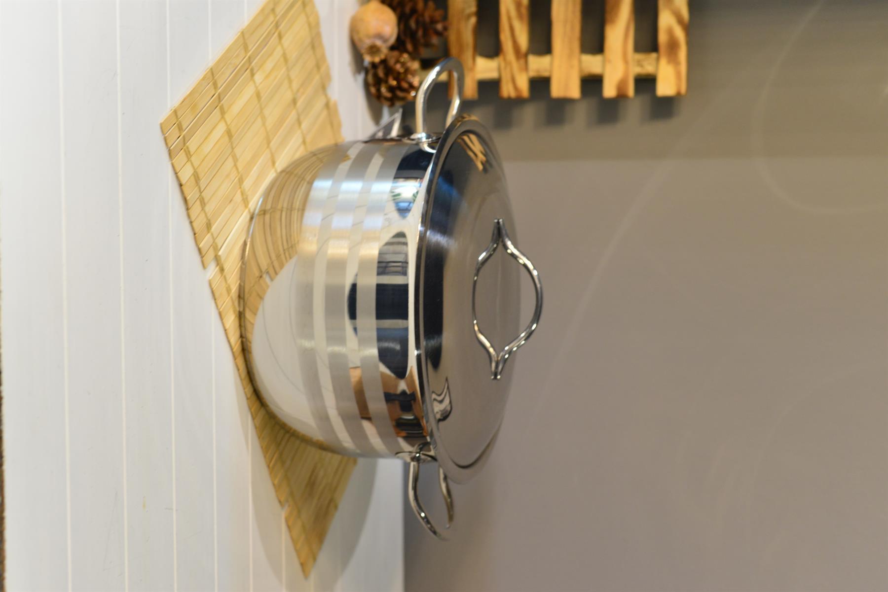 OMS Derin Çelik Tencere - 24 cm