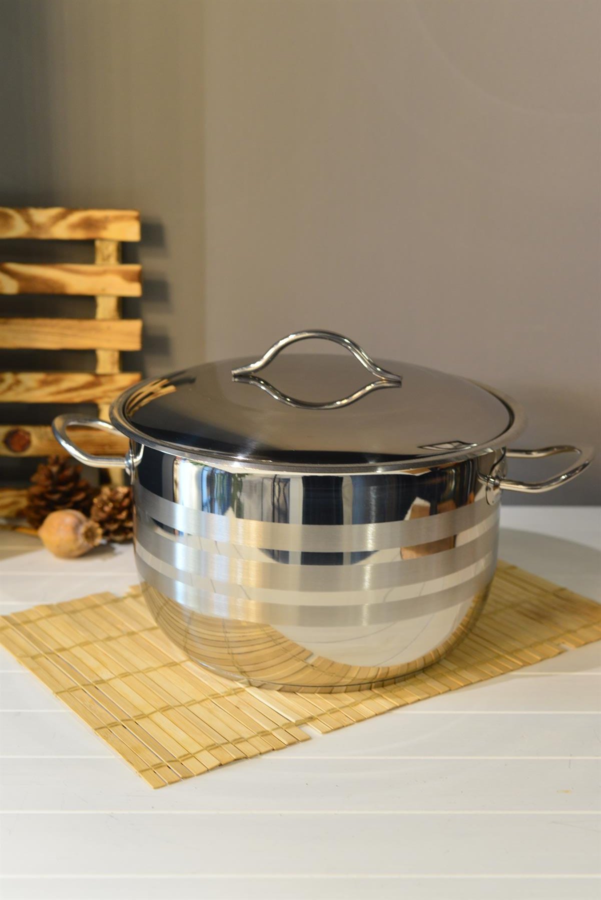 OMS Derin Çelik Tencere - 28 cm