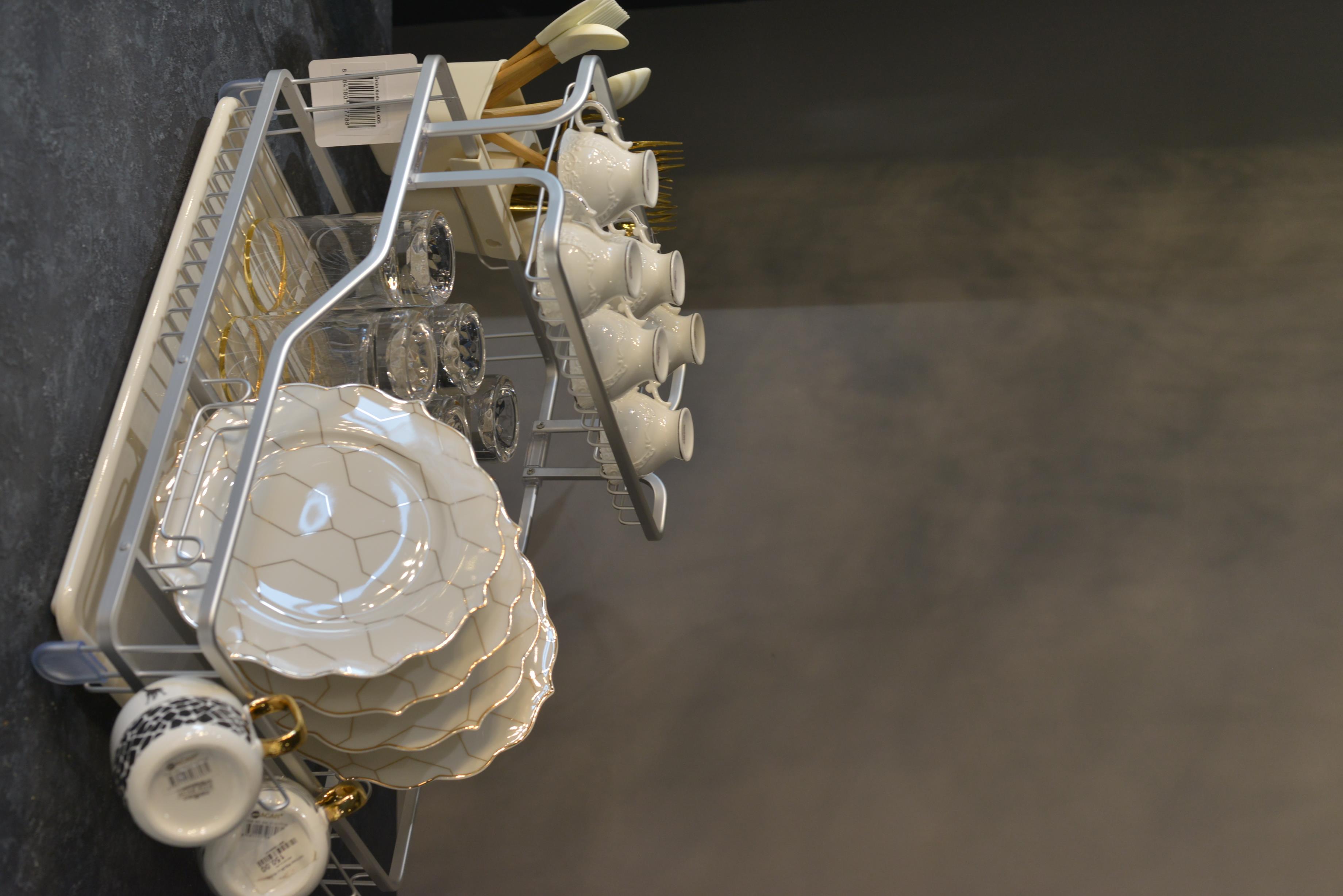 Paslanmaz Alüminyum 2 Katlı Bulaşıklık 