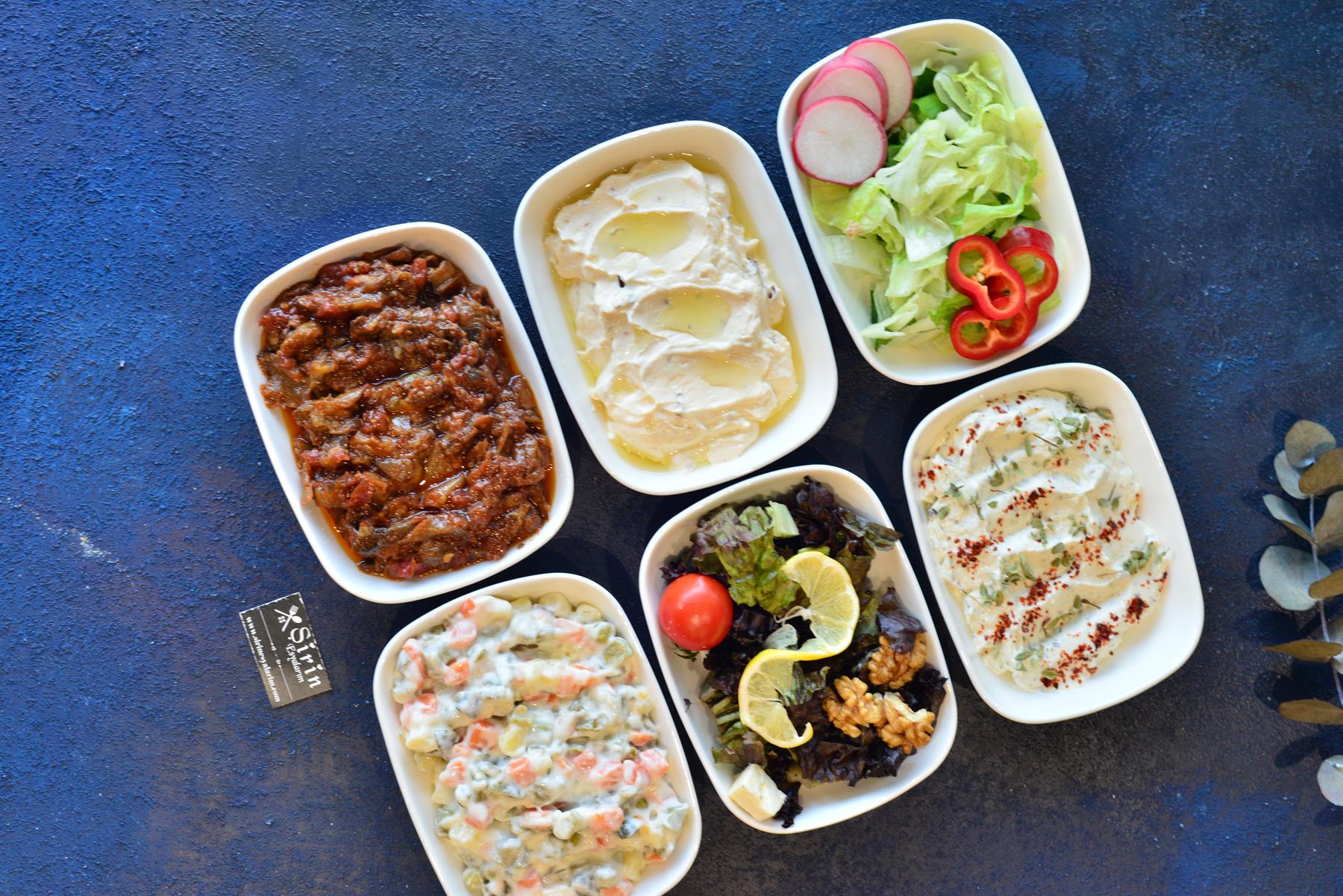 Porselen 6 lı Maxi Meze Tabak
