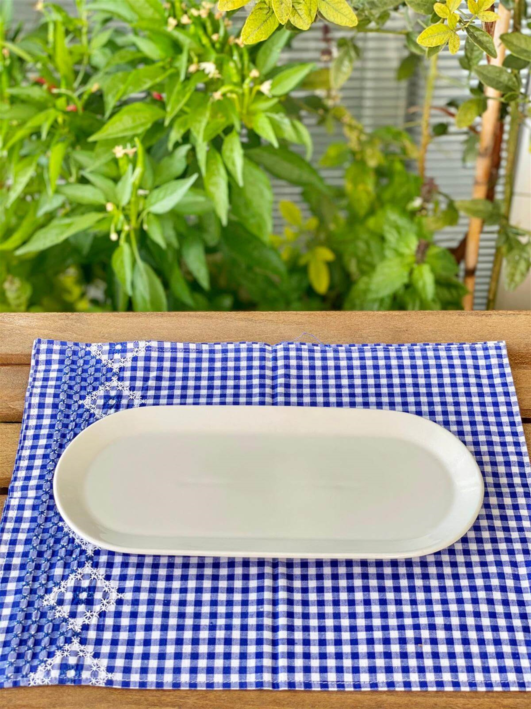 Porselen Oval Kayık Tabak 