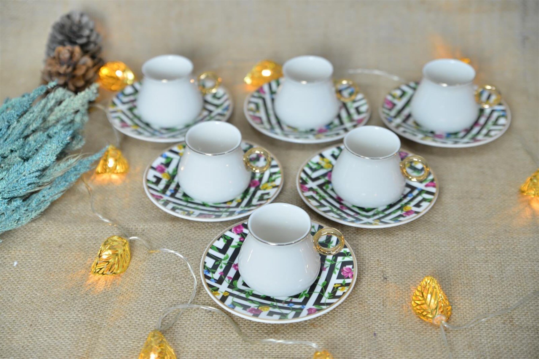 Porselen Türk Kahvesi Fincan Takımı