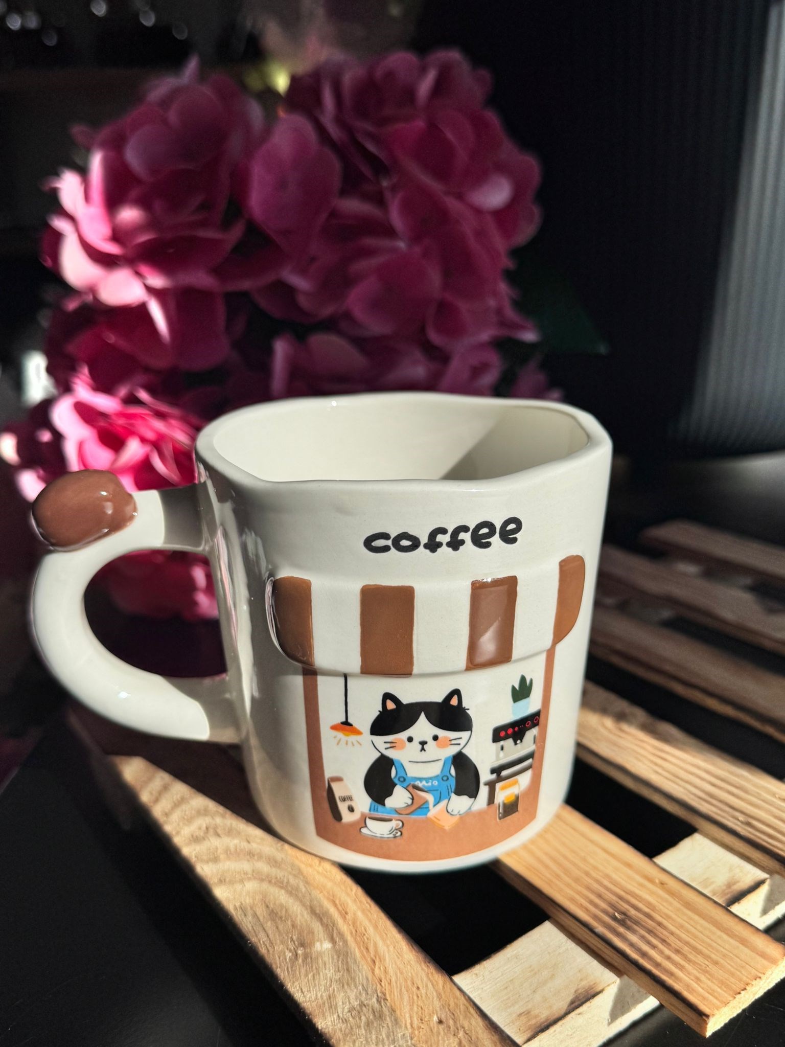 Smokin Cat - Coffee Shop Collection Mug Kupa Bardak - 420 ml / 1 Adet