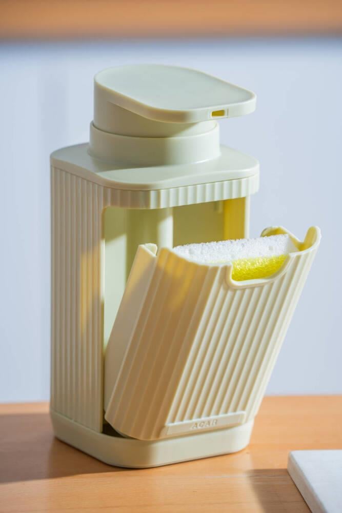 Snoppy Sünger Hazneli Sıvı Sabunluk - Mint