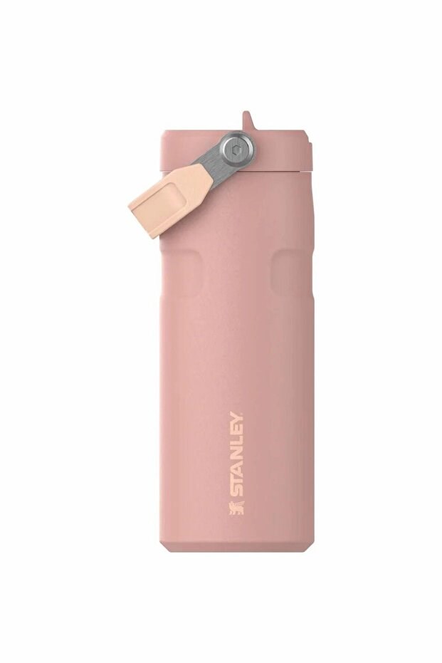 Stanley The IceFlow Flip Straw 2.0 Pipetli Termos Bardak 0,47 LT - 16oz Peach Rose