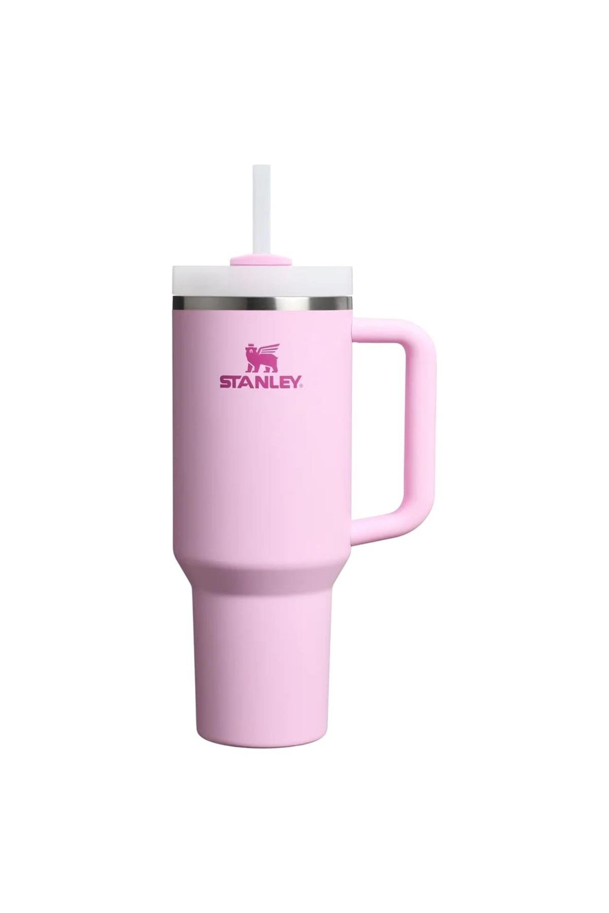 Stanley The Quencher H2.O FlowState™ Tumbler Pipetli Termos Bardak 1.18 Lt - Cherry Blossom