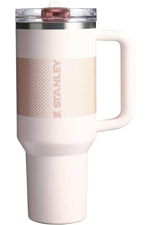 The Quencher ProTour Flip Straw Tumbler Pipetli Termos 1,18 LT - 40oz Rose Quartz Fade