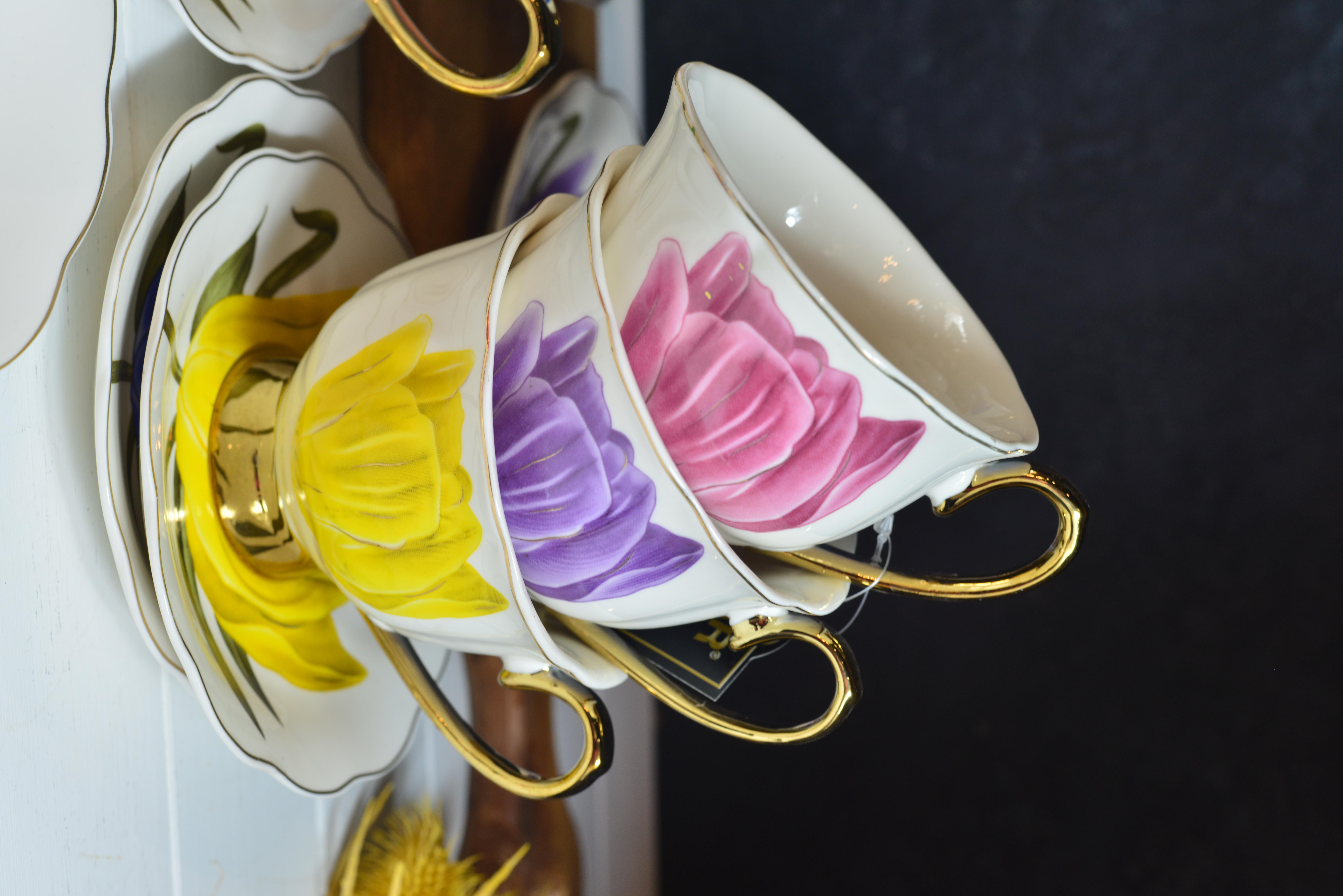 Tiffany 6 Kişilik Porselen Nescafe / Çay Fincan Takımı 