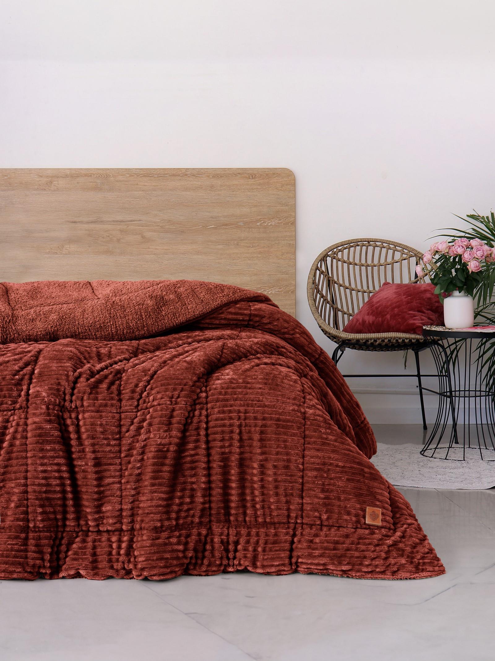 Wave Çift Kişilik Yorgan Tarçın 195x215 cm