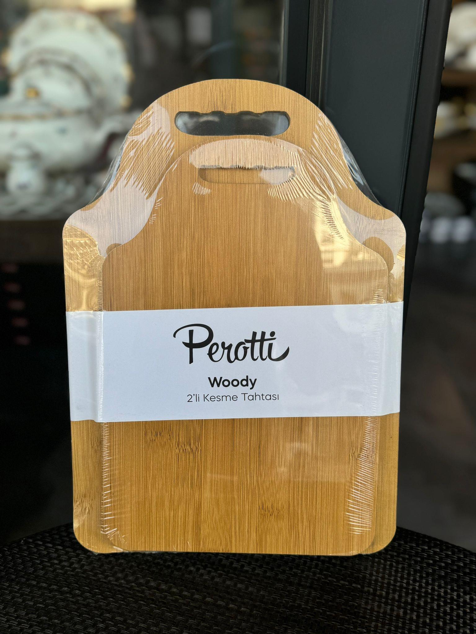 Woody Ahşap Kesim Tahtası 2 li