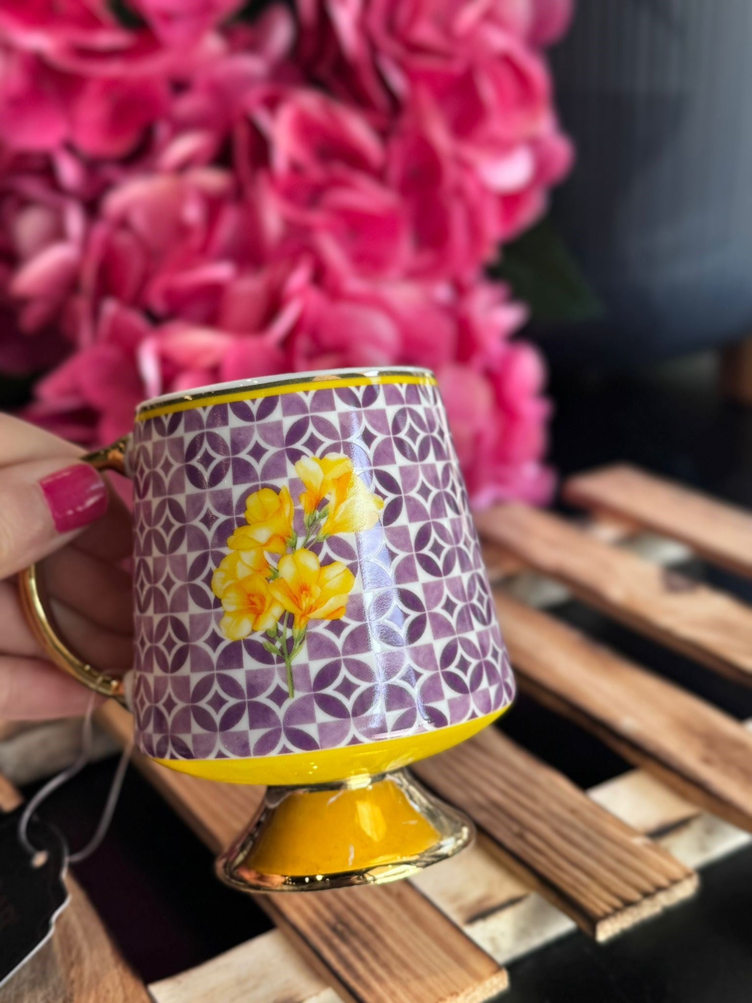 Yellow Seraphina Collection Mug Kupa Bardak - 150 ml / 1 Adet