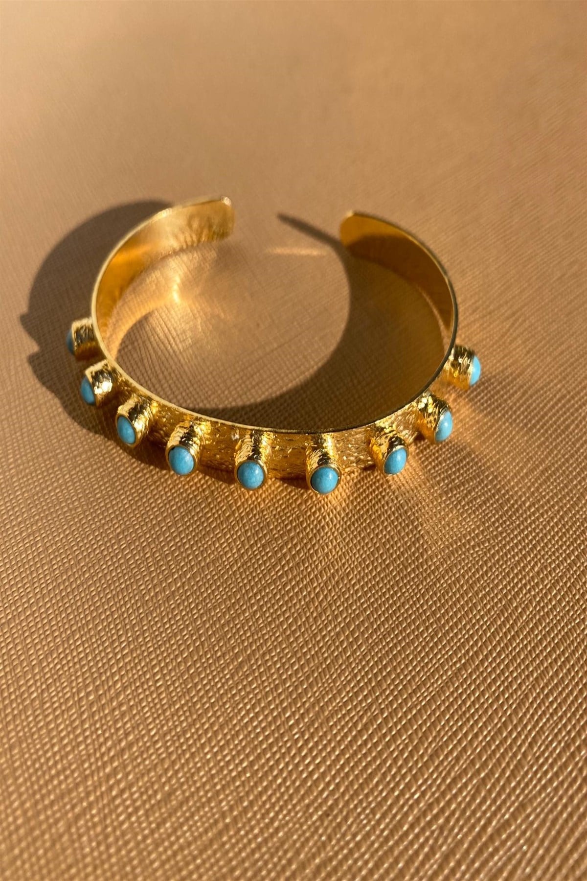 ERW'S MAVİ DOĞALTAŞLI GOLD BİLEKLİK