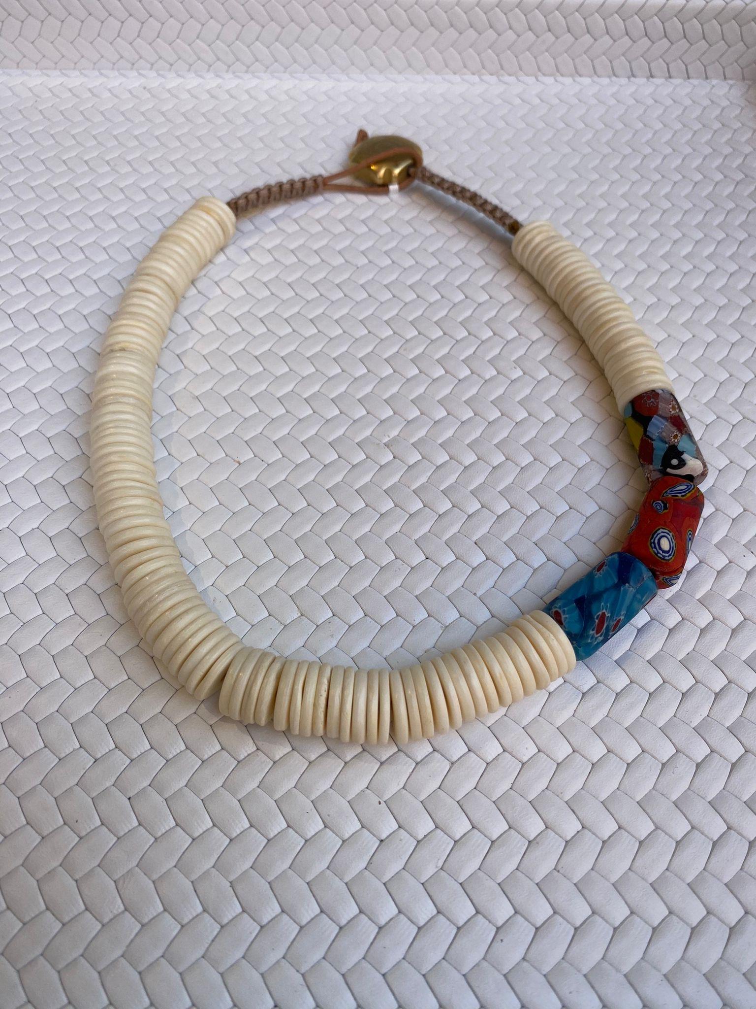 Erw's African Bead&Bone Necklace